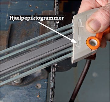 Slibe motorsavskæde Slibe motorsavskæde